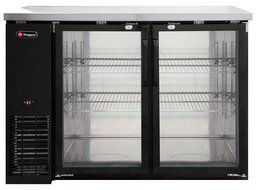Kegco Commercial Back Bar Cooler Refrigerator with Two Glass Doors N5