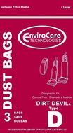 Vacuum Parts &amp; Accessories 3 Royal Dirt Devil Type D Vacuum Bag Extra Featherlite