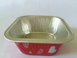 KEISEN square 3&quot; Disposable Aluminum Foil Cups 100ml for Muffin Cupcake Baking Bake Utility Ramekin Cup 100/PK... N8