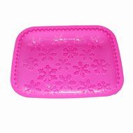 X-Haibei Rectangular Snowflakes Jello Cake Shallow Silicone Pan Baking Mold N2