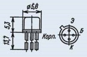 Transistors Silicon KP103K USSR 10 pcs