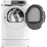 GE GFDR480EFWW 8.3 Cu. Ft. White With Steam Cycle Electric Dryer N3