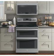 GE PB980SJSS Profile 30" Stainless Steel Electric Smoothtop Double Oven Range - Convection N5