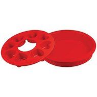 Orka 2 Piece Non-Stick Silicone and Nylon Round Cake Pan Set N3