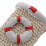 Nautical Wooden Sea Anchor Pen Pencil Holder Home Office Desk Organizer Box Decoration N2