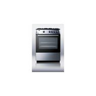 Summit Refrigeration PRO24G 24-in Deluxe Range w/ 4-Burners &amp; Electronic Ignition, 2-Slide Out Racks, Light, Each N4