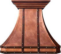 Copper Kitchen Exhaust Hood (dark, 48") N2