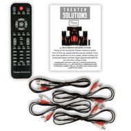 Theater Solutions TS523 Deluxe 5.1 Home Theater Speaker System with LED Lights Multimedia Gaming N3