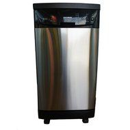 SoloRock 18" Deluxe Stainless Steel Portable Dishwasher - Black