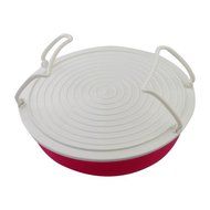 Microwave Oven Stratified Heater Double Layer Heating Plates - Rosy &amp; White N3