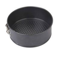 Round Cake Pan Bakeware Removable Bottom Mould 9.5 Inch Black N5