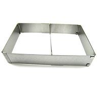 Stainless Steel Rectangle Mousse Ring Retractable Cake Ovenware N5