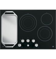 GE Cafe 30" Stainless Steel Built-In Knob Control Electric Cooktop N2