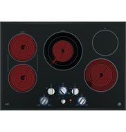 GE Cafe 30" Stainless Steel Built-In Knob Control Electric Cooktop N3