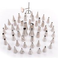 GOTD 52pcs Set Cake Pastry Cream Piping Nozzles Decorating Stainless Steel N3