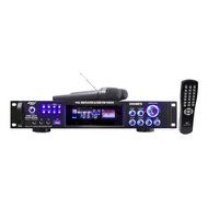 3000 Watts Hybrid Pre-Amplifier w/AM-FM Tuner/USB/Dual Wireless Mic