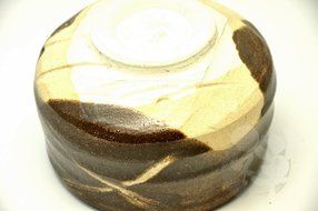 Japanese Mino Yaki ware Matcha Bowl Green Tea 11.5 / 11.5 / 8cm (4.5 / 4.5 / 3.1inch)[7340] N5