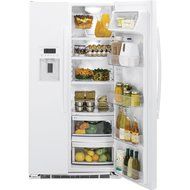 GE GZS22DGJWW 21.9 Cu. Ft. White Counter Depth Side-by-Side Refrigerator N3