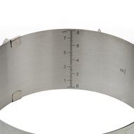 3 IN 1 Cake Ring Set 6 to 12 Inch Adjustable Retractable Stainless Steel Ankoow Circle Round Mousse Tiramisu Mold... N6