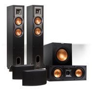 Klipsch Reference 5.1 Channel R-24F Surround Home Theater Speaker Bundle with 12" Subwoofer (Black) N3