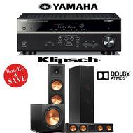 Klipsch RP-280FA 3.1 Reference Premiere Dolby Atmos Home Theater System with Yamaha RX-V581BL 7.2-Ch A/V Receiver