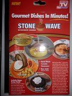 4-Stone Wave (Microwave Cooker) Gourmet Dishes in Minutes. Non-Stick, Hand-made Ceramic Stonneware. N4