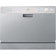 Sunpentown SD-2202S 6 Wash Cycles, Up to 8 Hours Delay Start Countertop Dishwasher, Delay Start, Silver Color N3