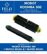 Felji iRobot Roomba 500 Replacement 1 Bristle Brush &amp; 1 Beater Brush