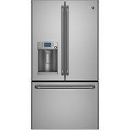 GE CYE22TSHSS Cafe 22.1 Cu. Ft. Stainless Steel Counter Depth French Door Refrigerator - Energy Star