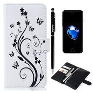 iPhone 7 Case,iPhone 6S Case,iPhone 6 Case (4.7") - Flip Folio Wallet Stand Case Insert Plug-in Design PU Leather... N31