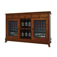 Vinotemp VNTVT-CAVA2D-RM Cava 36-Bottle Dual-Zone Thermoelectric Wine Credenza, Rich Maple N3