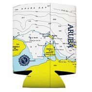 Altered Latitudes Aruba Chart Standard Beverage Cooler (4-Pack) N2