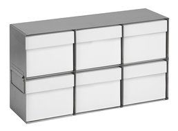 Heathrow Scientific HEA28622 2 x 3 Stainless Steel Upright Freezer Rack, 459mm Length x 159mm Width x 271mm Height