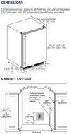 U-Line UCO1224FINT00B 24&quot; Built In Counter Depth Compact Refrigerator with 4.2 cu. ft. Capacity, in Panel Ready N2