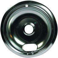 1 - Universal Chrome Drip Pan, Style A (8"), 8" single pack, Fits all ranges with plug-in elements except GE(R...