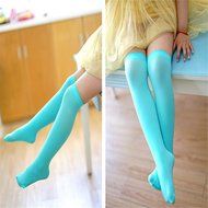 Phoneix 2pcs Korean Girls Socks Tube Students Candy Color Velvet Stockings N10