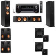 Klipsch RP-250F Tower Speakers-SW-112-5.2-Denon AVR-X3200W