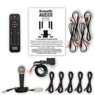 Acoustic Audio AAT1000 Tower 5.1 Speaker System with Bluetooth Mic and 5 Extension Cables N2