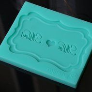 MuLuo Silicone Mold Cupcake Fondant Cake Tools &quot; Mr Mrs &quot; Letter Cake Mold
