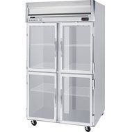 Beverage-Air HFS2-1HG 52" Horizon Series Two Section Glass Half Door Reach-In Freezer 49 cu.ft. Capacity Stainless...