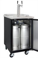 Kegco Three Faucet Commercial Direct Draw Beer Dispenser Black Kegerator Keg Cooler XCK-1B-3 N19