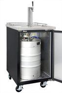 Kegco Three Faucet Commercial Direct Draw Beer Dispenser Black Kegerator Keg Cooler XCK-1B-3 N22