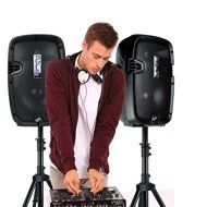 Pyle Active Pa 2-Channel Surround Sound Speaker System, Black (PPHP1249KT) N10
