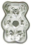 Tinplated Teddy Bear Shaped Cake Pan, Set of 4