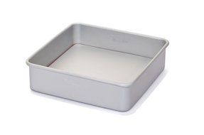 PushPan Round 6 by 2-Inch Aluminum Cake Pan, Silver N8