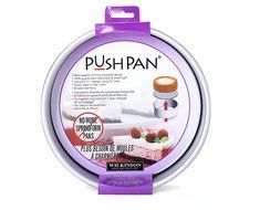 PushPan Round 6 by 2-Inch Aluminum Cake Pan, Silver N9