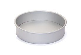 PushPan Round 6 by 2-Inch Aluminum Cake Pan, Silver N10