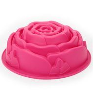 TFDSY Rose Flower Birthday Cake Bread Mold Silicone Baking Mould Tin Bakeware Decorating Dessert Pan