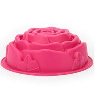 TFDSY Rose Flower Birthday Cake Bread Mold Silicone Baking Mould Tin Bakeware Decorating Dessert Pan N2