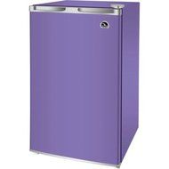 Igloo 3.2-cu. ft. Refrigerator, Reversible door,Flat-back design, Adjustable leveling legs, Purple Color / 3.2...